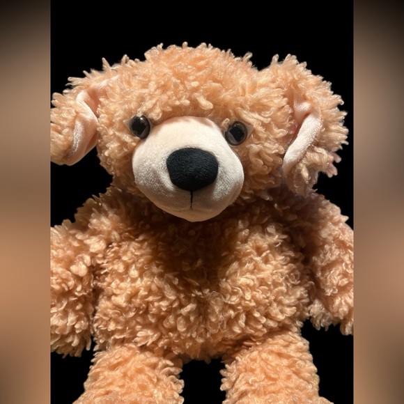 Manhattan Toy Curly Q Golden Retriever Puppy Dog Soft Blush Plush Lovey 14” - Picture 2 of 8